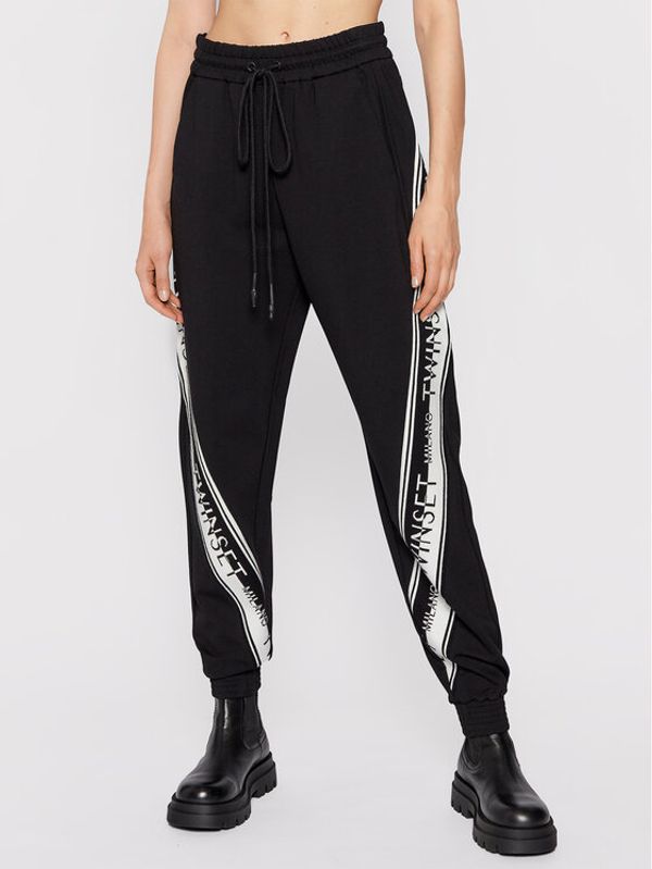 TWINSET TWINSET Долнище анцуг 212TT2383 Черен Regular Fit