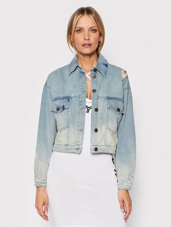 TWINSET TWINSET Дънково яке 221TT2440 Син Relaxed Fit