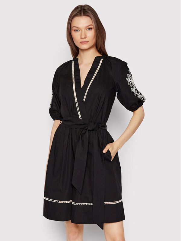 TWINSET TWINSET Ежедневна рокля 221TP2601 Черен Relaxed Fit