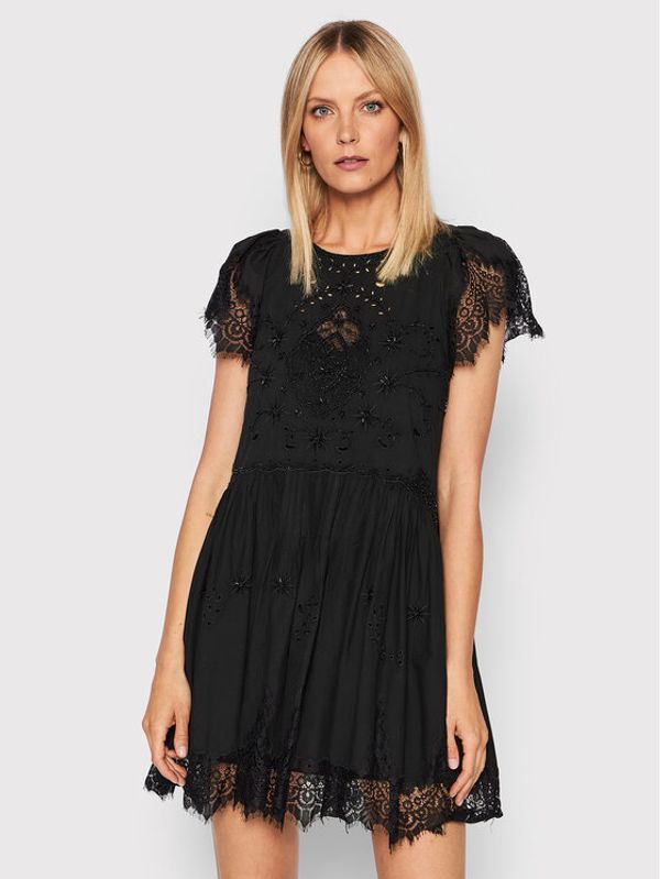 TWINSET TWINSET Ежедневна рокля 221TT2021 Черен Regular Fit