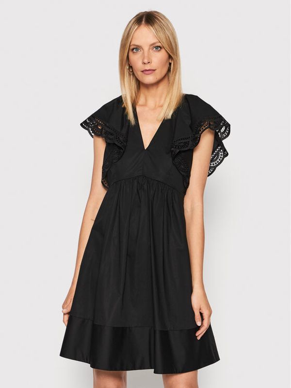 TWINSET TWINSET Ежедневна рокля 221TT2131 Черен Loose Fit