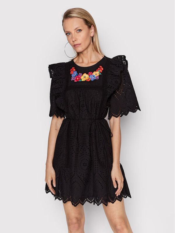 TWINSET TWINSET Ежедневна рокля 221TT2251 Черен Loose Fit