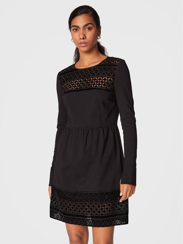 TWINSET TWINSET Ежедневна рокля 222TT2181 Черен Regular Fit