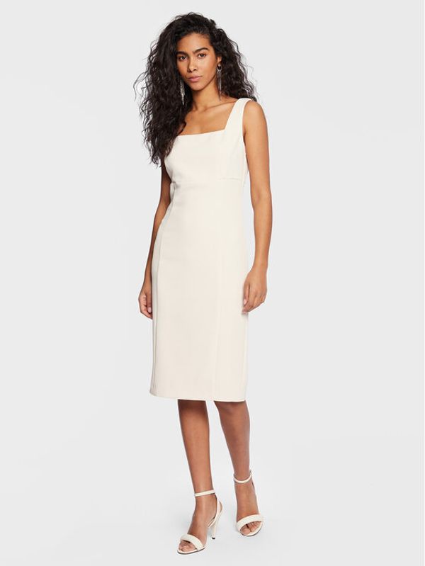 TWINSET TWINSET Ежедневна рокля 231TP2771 Екрю Regular Fit