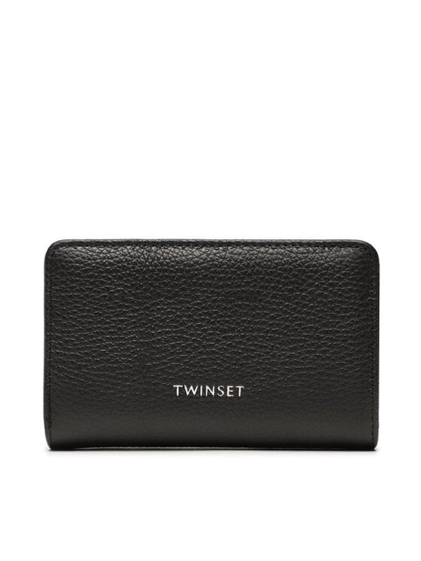 TWINSET TWINSET Голям дамски портфейл Portafoglio 231TB7238 Черен