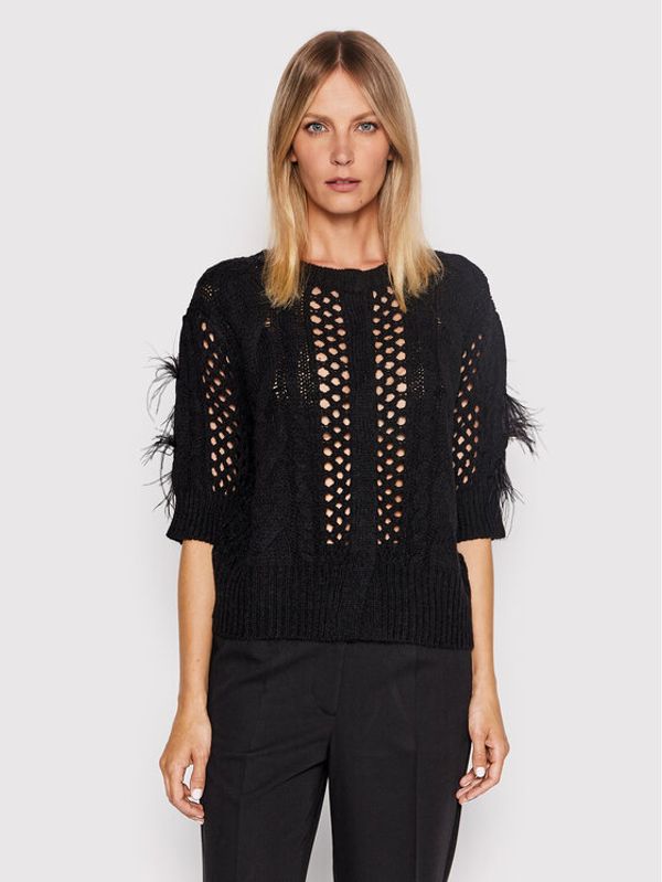 TWINSET TWINSET Кардиган 222TP3091 Черен Regular Fit