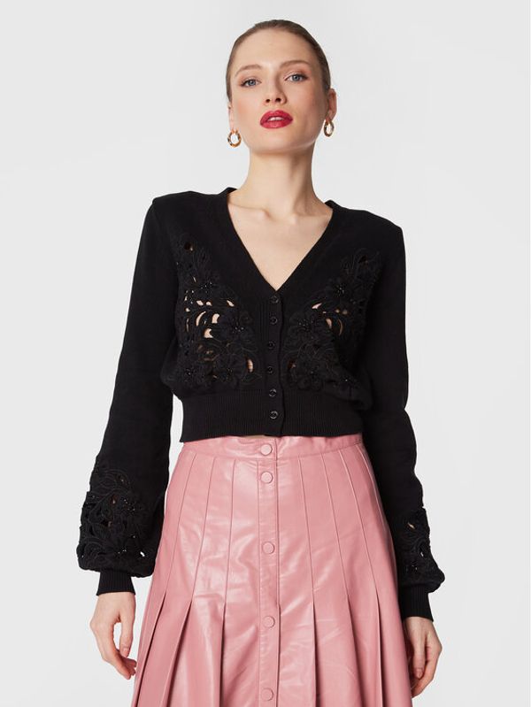 TWINSET TWINSET Кардиган 231TP3491 Черен Loose Fit