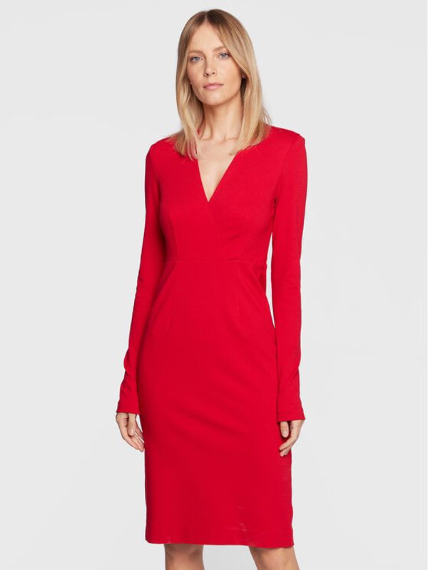 TWINSET TWINSET Коктейлна рокля 222TT2188 Червен Regular Fit