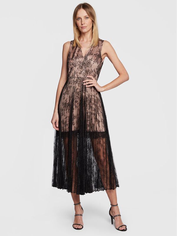 TWINSET TWINSET Коктейлна рокля 231TP2692 Черен Flare Fit