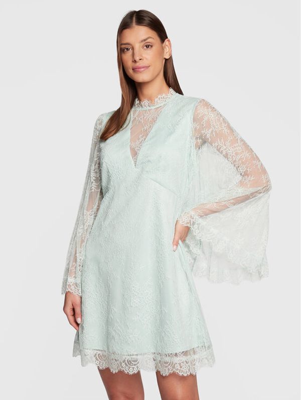 TWINSET TWINSET Коктейлна рокля 231TP2693 Зелен Flare Fit