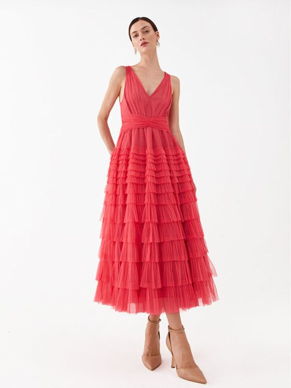 TWINSET TWINSET Коктейлна рокля 232TP2640 Розов Regular Fit