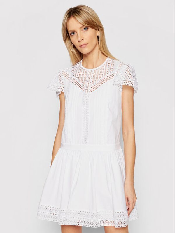 TWINSET TWINSET Лятна рокля 211TT2462 Бял Regular Fit