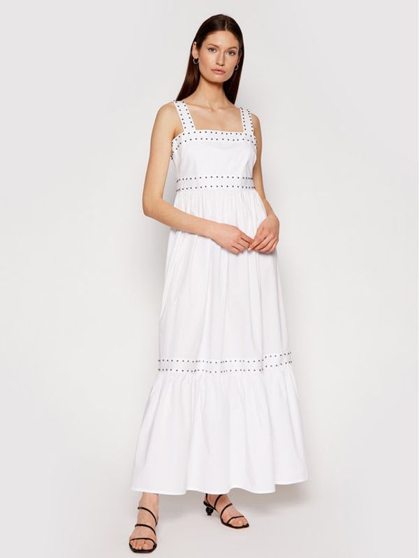 TWINSET TWINSET Лятна рокля 211TT2480 Бял Regular Fit