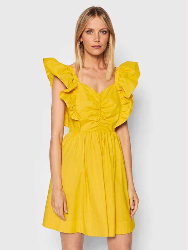 TWINSET TWINSET Лятна рокля 221TT2061 Жълт Regular Fit