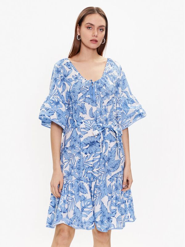 TWINSET TWINSET Лятна рокля 231LM2PCC Син Regular Fit