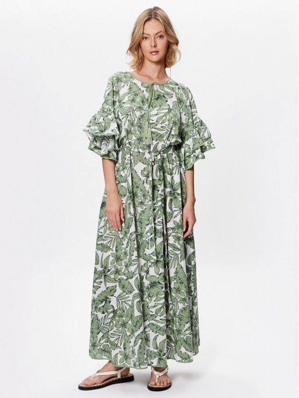 TWINSET TWINSET Лятна рокля 231LM2PDD Зелен Relaxed Fit