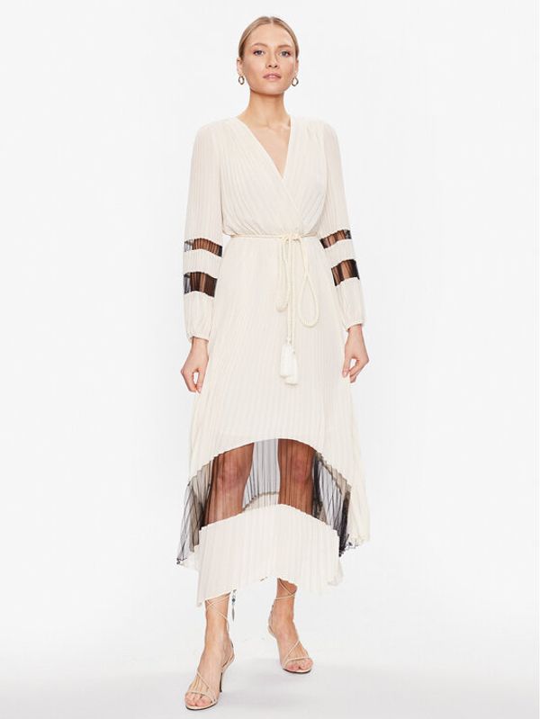 TWINSET TWINSET Лятна рокля 231TT2020 Бежов Regular Fit