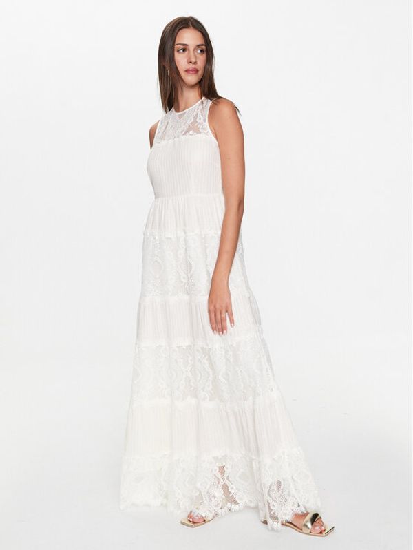 TWINSET TWINSET Лятна рокля 231TT2090 Екрю Regular Fit