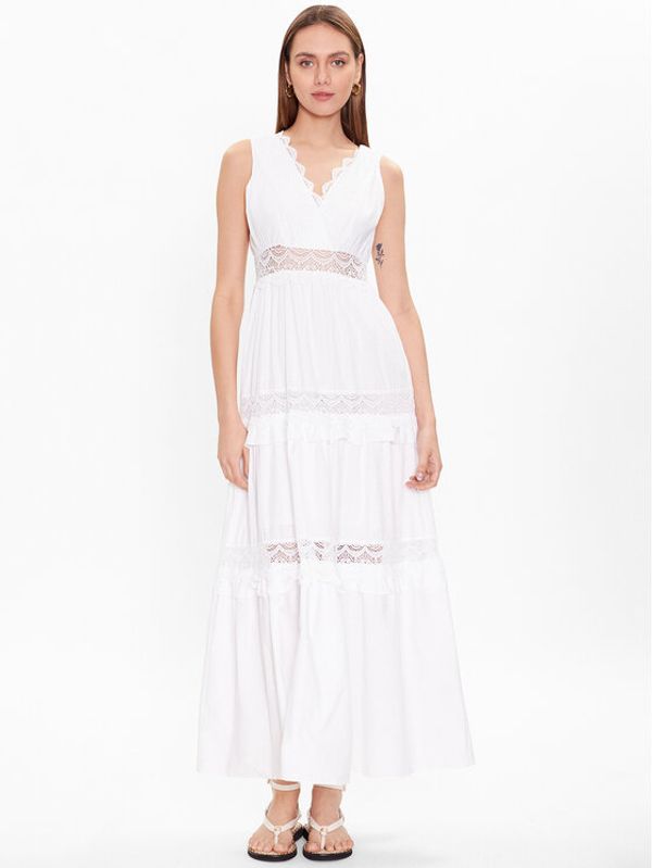 TWINSET TWINSET Лятна рокля 231TT2150 Бял Regular Fit