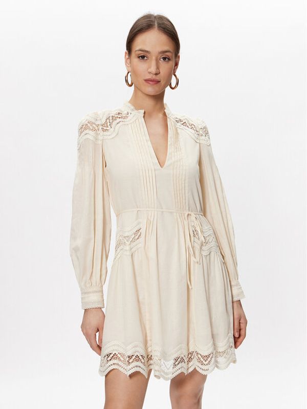 TWINSET TWINSET Лятна рокля 231TT2291 Екрю Regular Fit