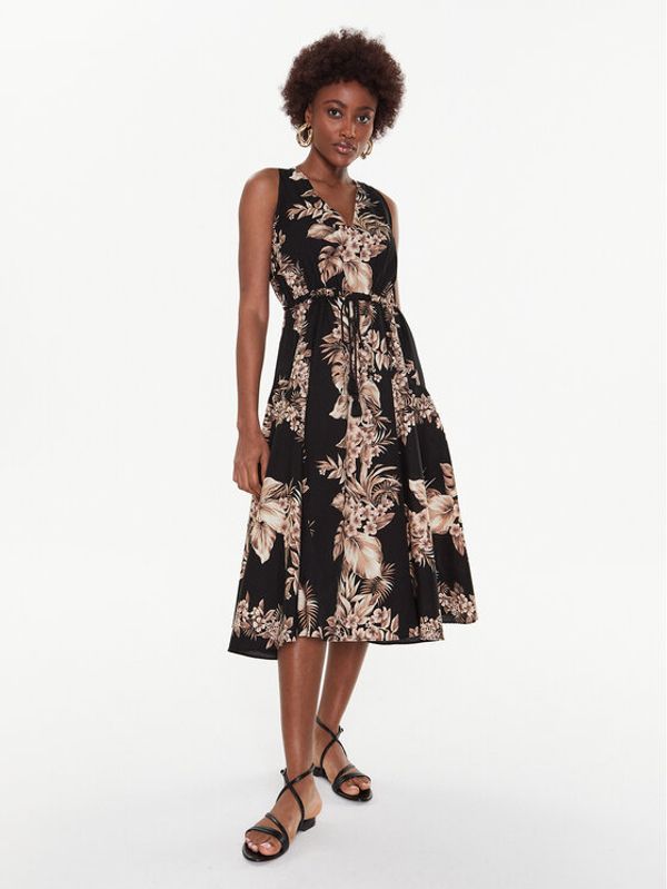 TWINSET TWINSET Лятна рокля 231TT2500 Черен Regular Fit