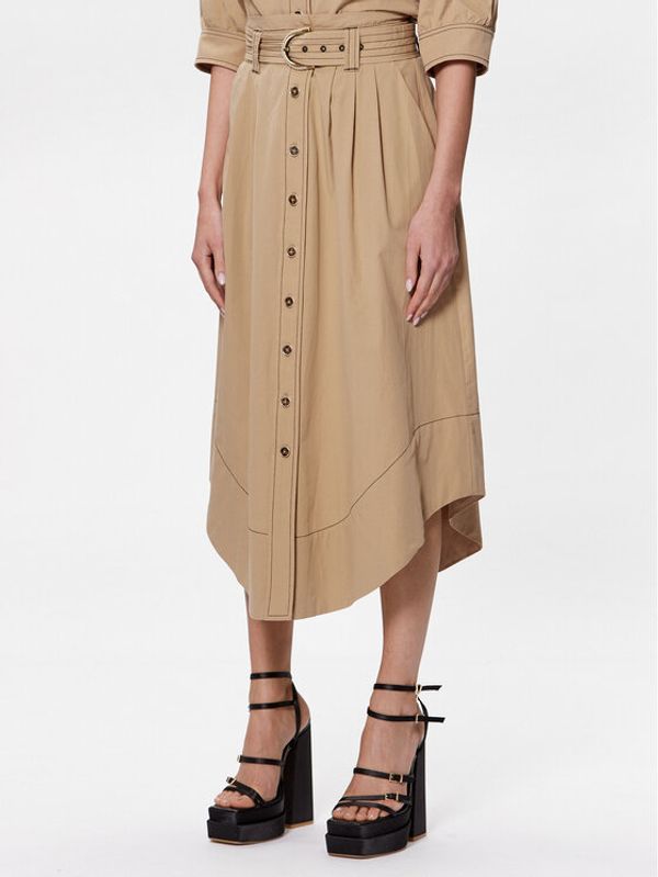 TWINSET TWINSET Миди пола 231TT2103 Бежов Flared Fit