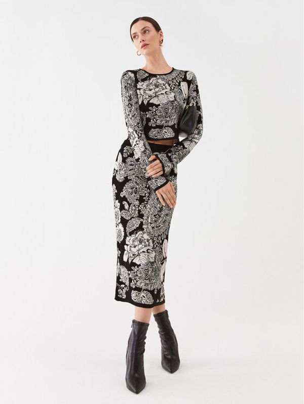 TWINSET TWINSET Миди пола 232TP3693 Черен Slim Fit