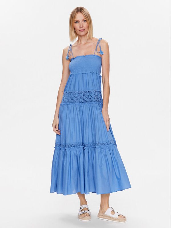 TWINSET TWINSET Плажна рокля 231LM2YEE Син Relaxed Fit