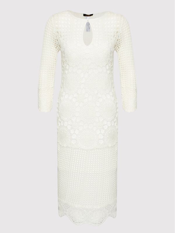 TWINSET TWINSET Плетена рокля 221AT3041 Бял Regular Fit