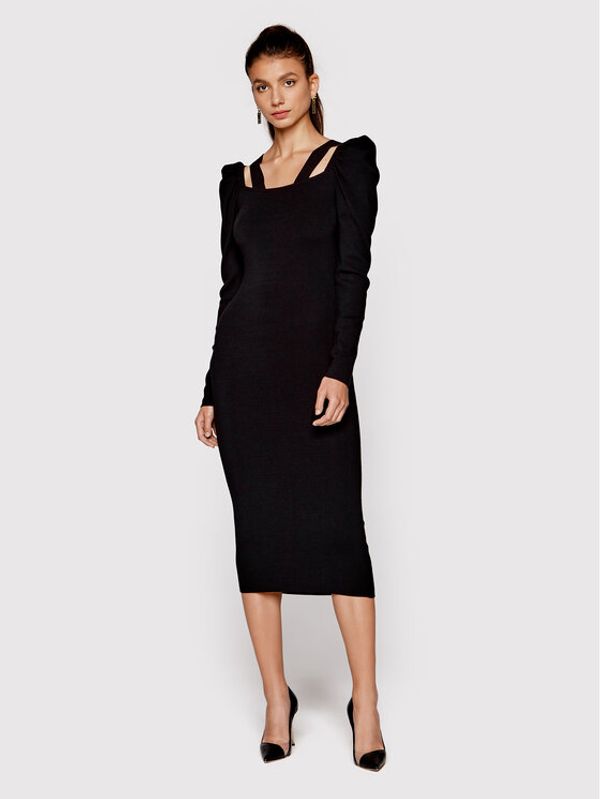 TWINSET TWINSET Плетена рокля 222TP3033 Черен Regular Fit