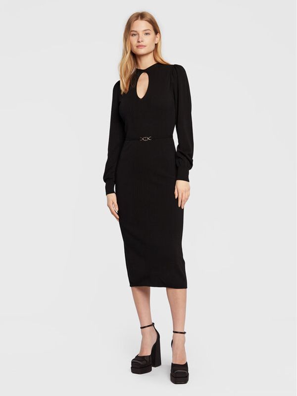 TWINSET TWINSET Плетена рокля 222TT3192 Черен Regular Fit