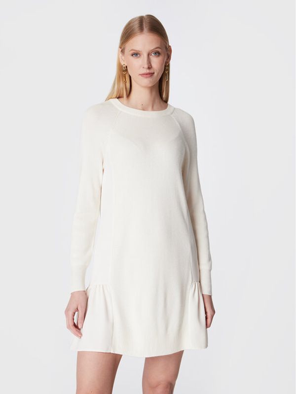 TWINSET TWINSET Плетена рокля 222TT3280 Екрю Regular Fit