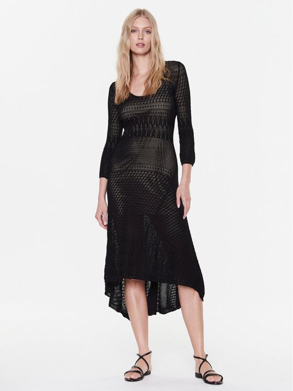 TWINSET TWINSET Плетена рокля 231TP3163 Черен Regular Fit