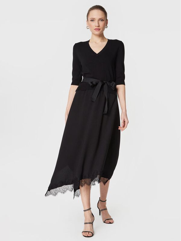 TWINSET TWINSET Плетена рокля 231TP3251 Черен Regular Fit