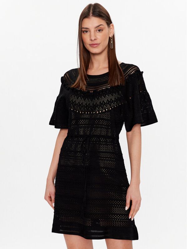 TWINSET TWINSET Плетена рокля 231TT3092 Черен Regular Fit