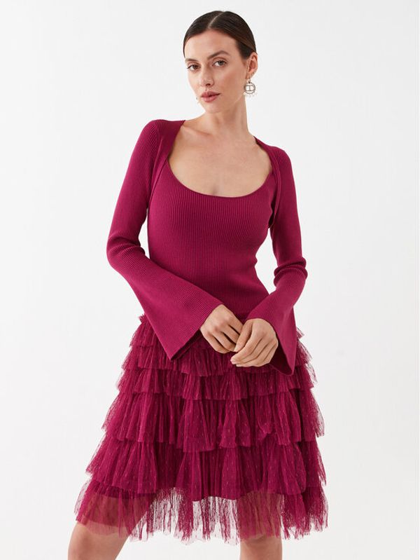 TWINSET TWINSET Плетена рокля 232TP3051 Розов Regular Fit