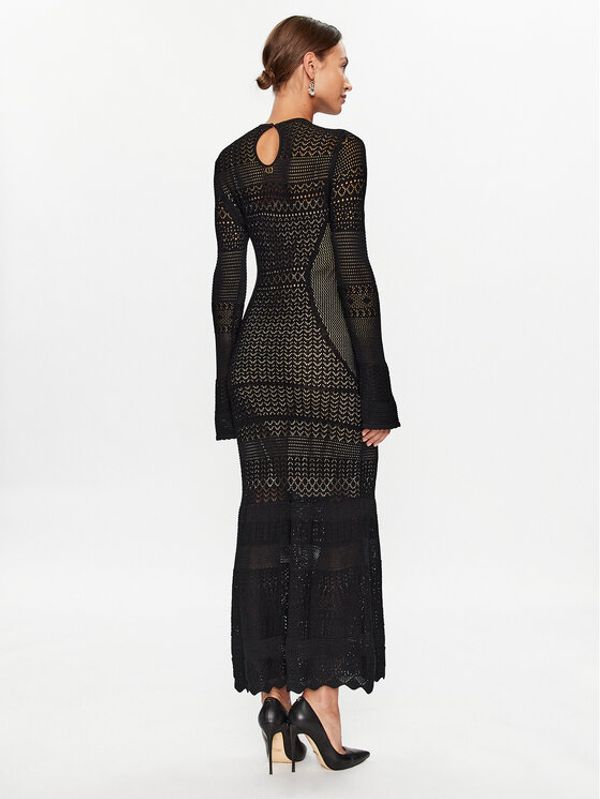 TWINSET TWINSET Плетена рокля 232TP3100 Черен Regular Fit