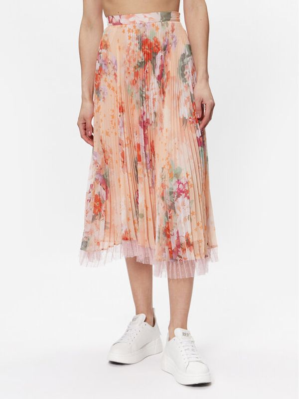 TWINSET TWINSET Плисирана пола 231TP2733 Оранжев Regular Fit