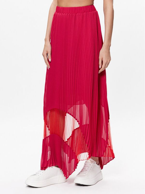 TWINSET TWINSET Плисирана пола 231TT2022 Розов Regular Fit