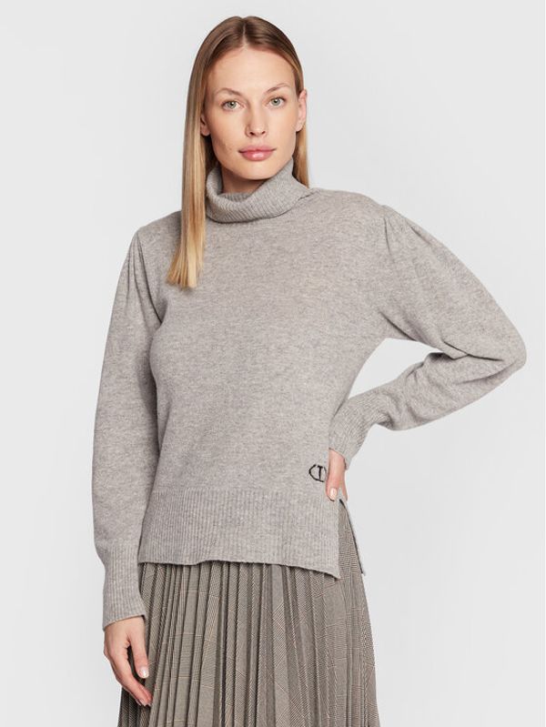 TWINSET TWINSET Поло 222TT3352 Сив Regular Fit