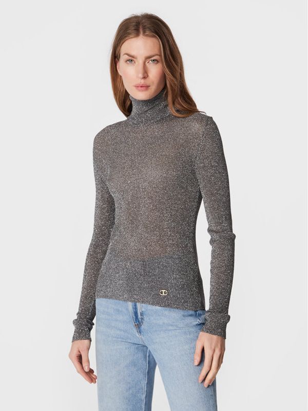 TWINSET TWINSET Поло 222TT3411 Сребрист Slim Fit