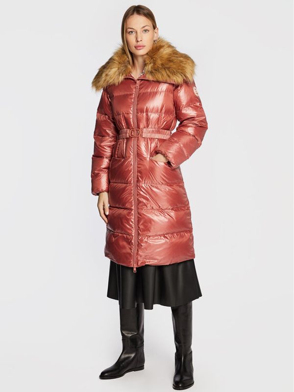 TWINSET TWINSET Пухено яке 222TT2211 Розов Regular Fit