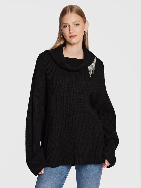 TWINSET TWINSET Пуловер 222AP3590 Черен Relaxed Fit