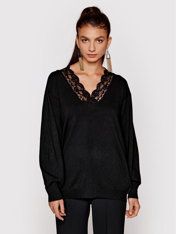 TWINSET TWINSET Пуловер 222TP3362 Черен Regular Fit