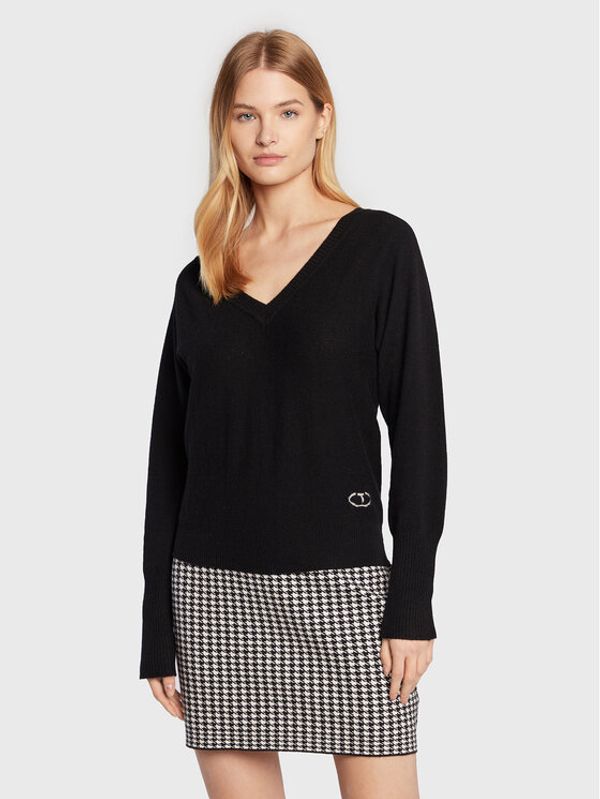 TWINSET TWINSET Пуловер 222TT3351 Черен Regular Fit