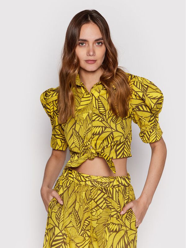 TWINSET TWINSET Риза 221AT2624 Жълт Slim Fit