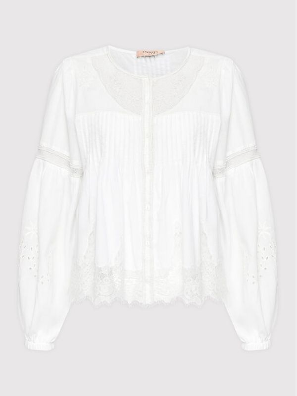 TWINSET TWINSET Риза 221TT2023 Бял Loose Fit