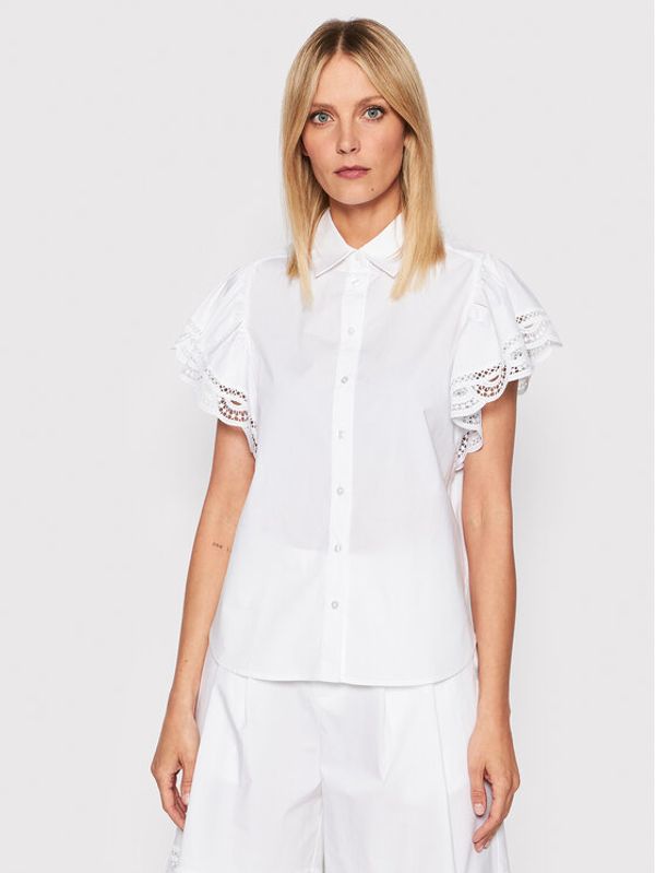 TWINSET TWINSET Риза 221TT2135 Бял Straight Fit