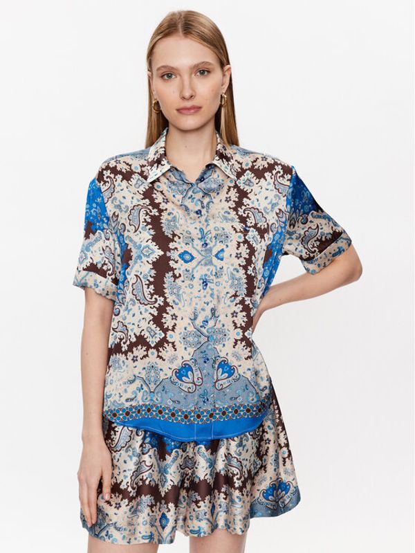 TWINSET TWINSET Риза 231LM2VAA Син Relaxed Fit
