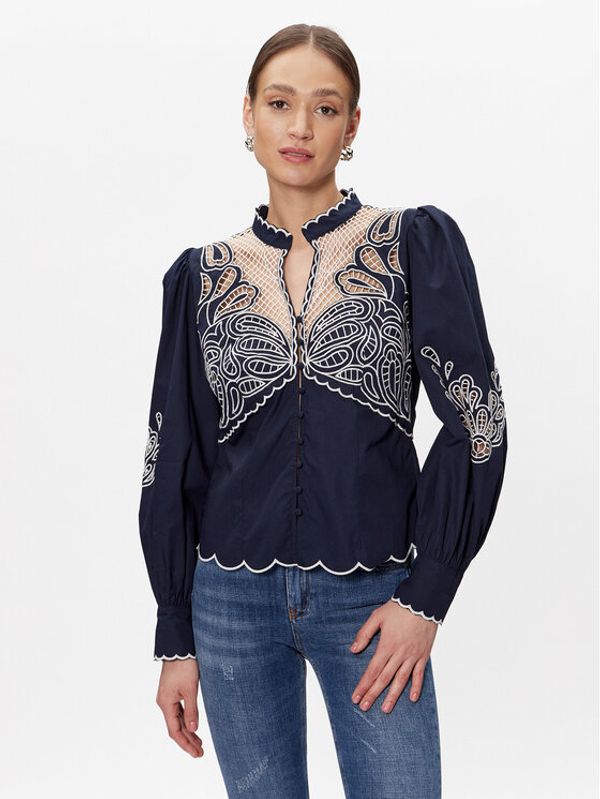 TWINSET TWINSET Риза 231TP2484 Син Regular Fit